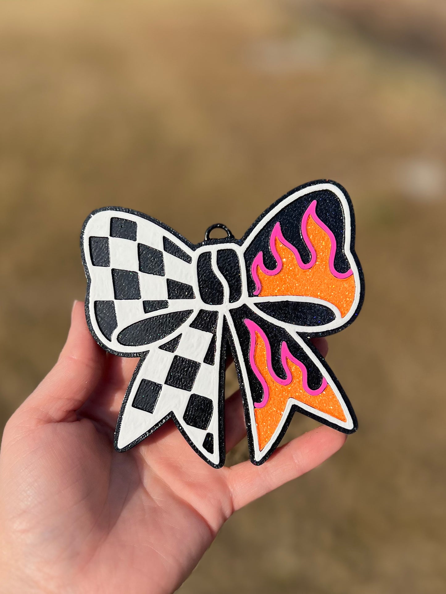Checkered Flame Bow