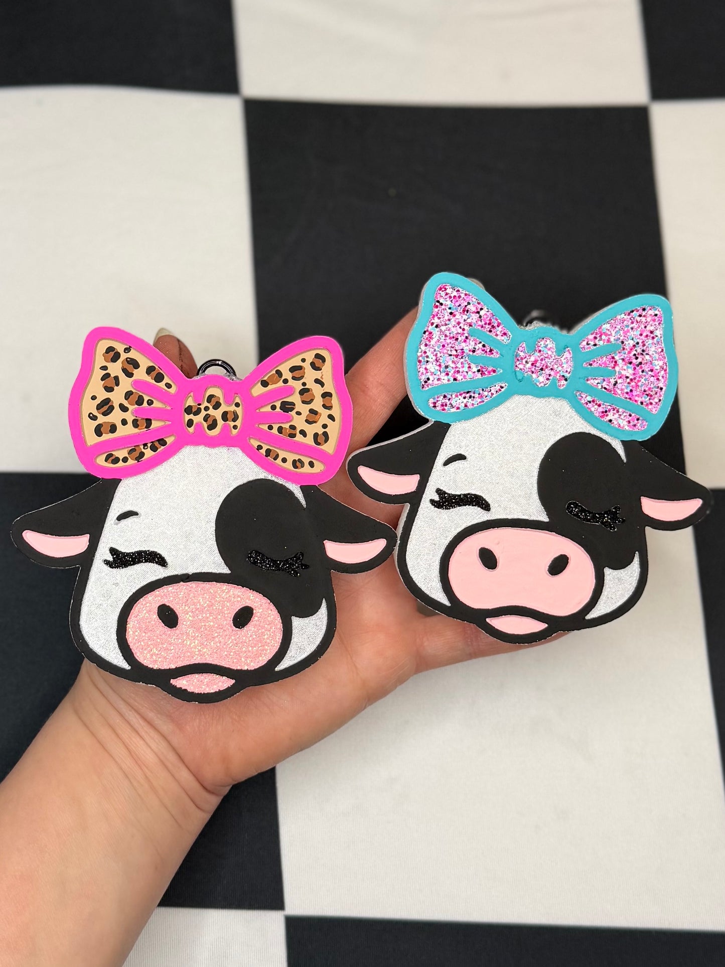 Cow with bow