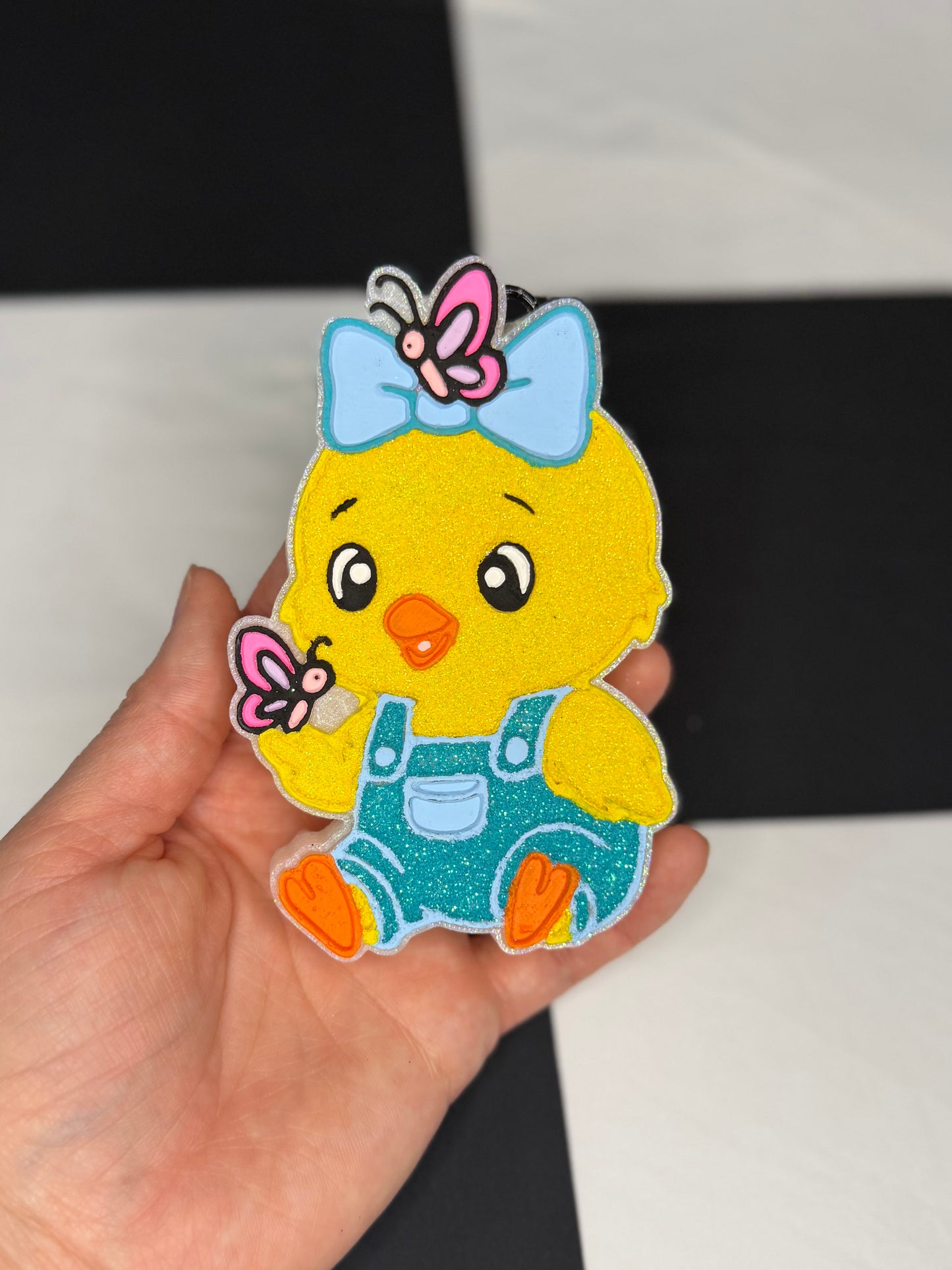 Chick in Overalls