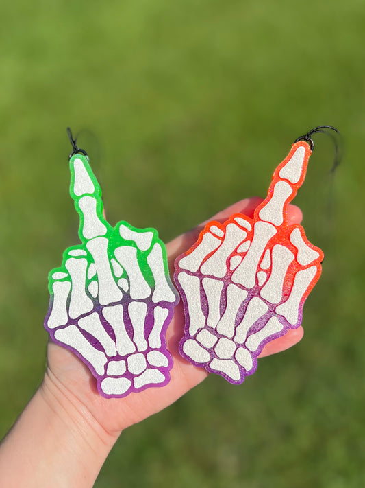 Skeleton middle finger