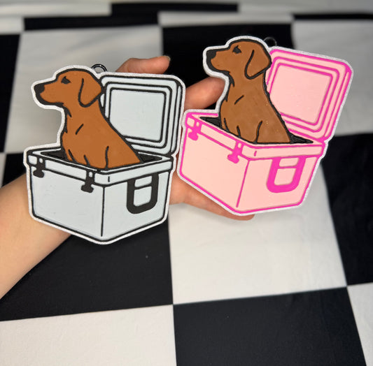 Dog in Cooler
