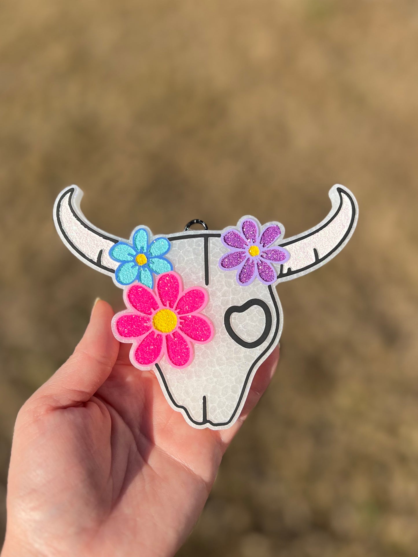 Floral Bull Skull