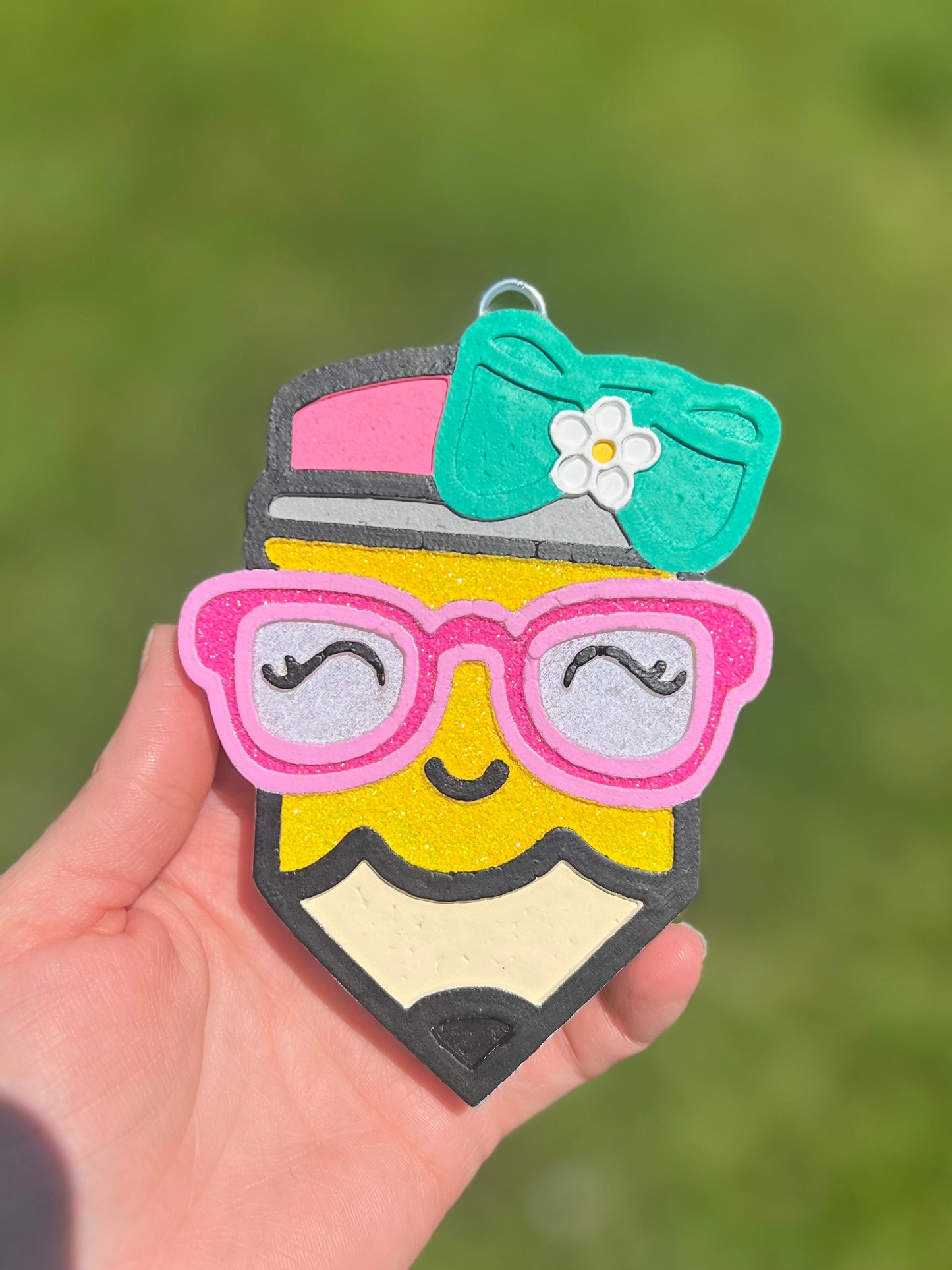Pencil with glasses